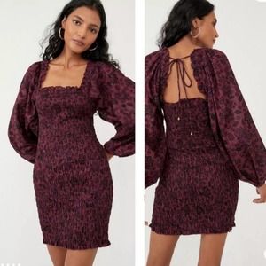 NWT Free People Smock It To Me Mini Dress
